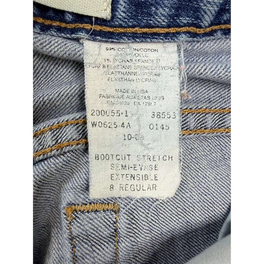 Gap Mens Bootcut Stretch Jeans Medium Wash Blue Denim 8 Regular‎ Made in USA